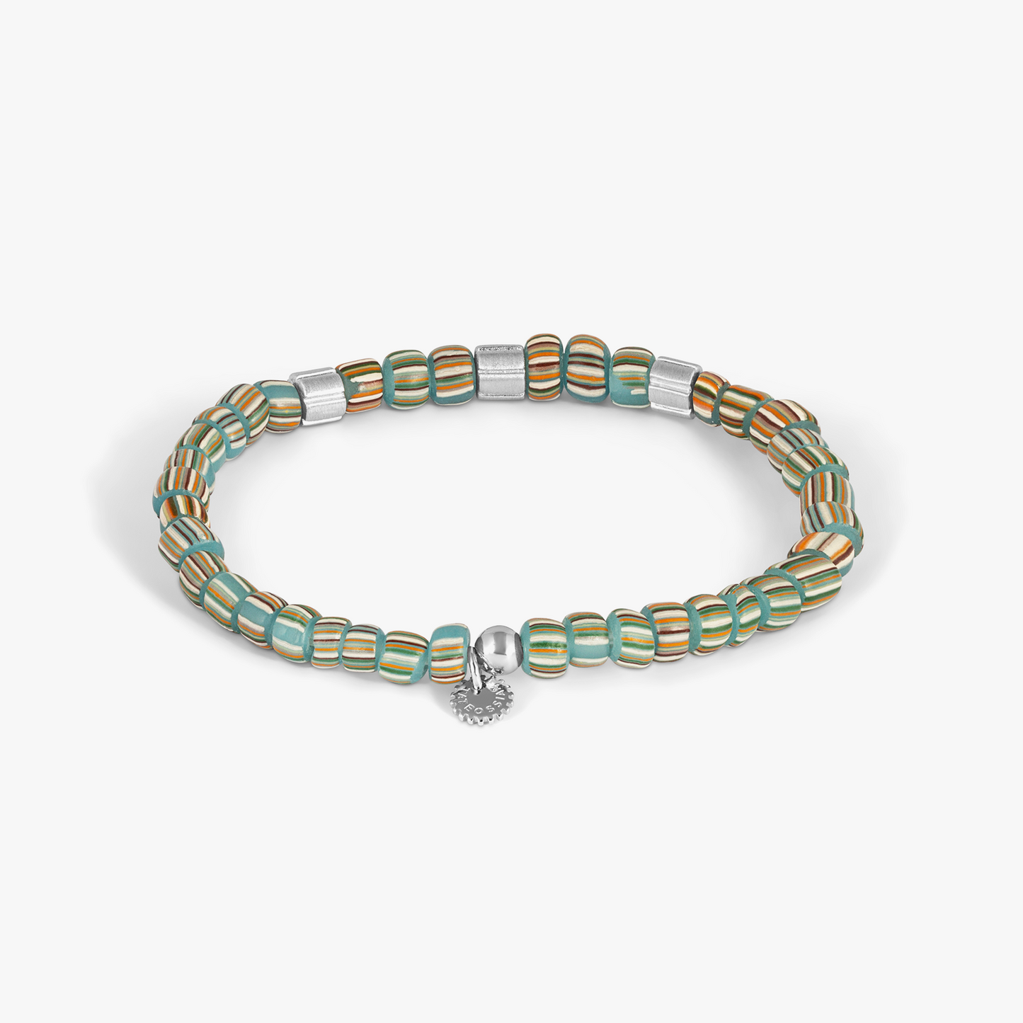 Mini Rigato Java Beaded Bracelet in Light Blue