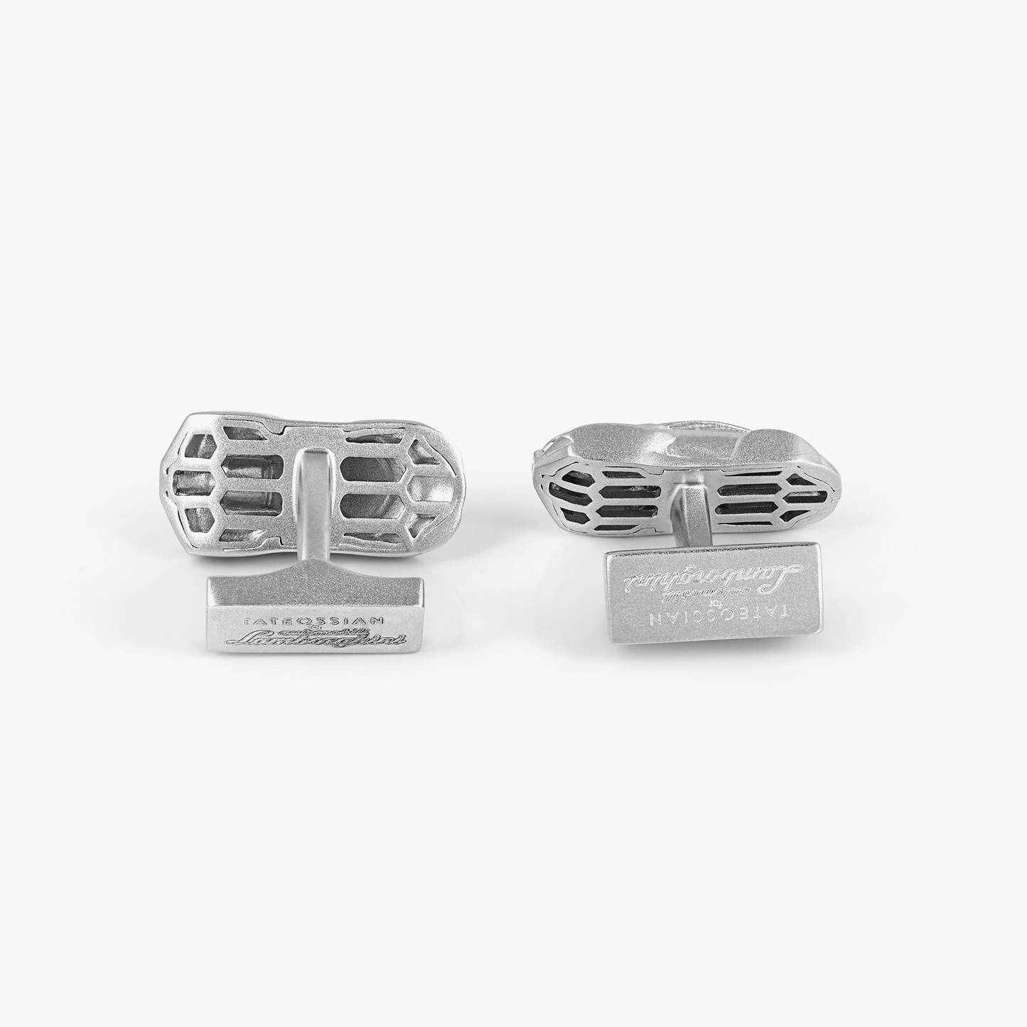 Automobili Lamborghini Miniature Cufflinks In Sterling Silver