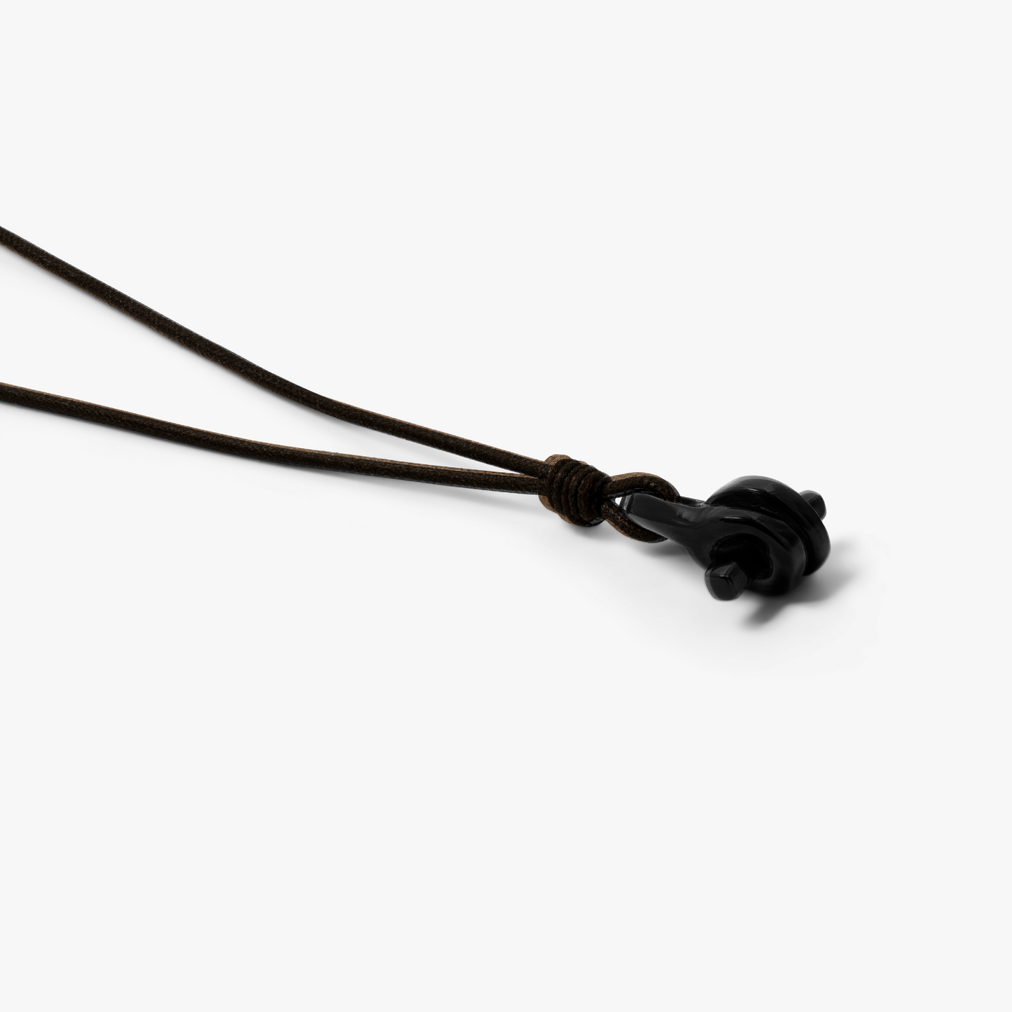 Thompson Twisted knot Necklace in Black