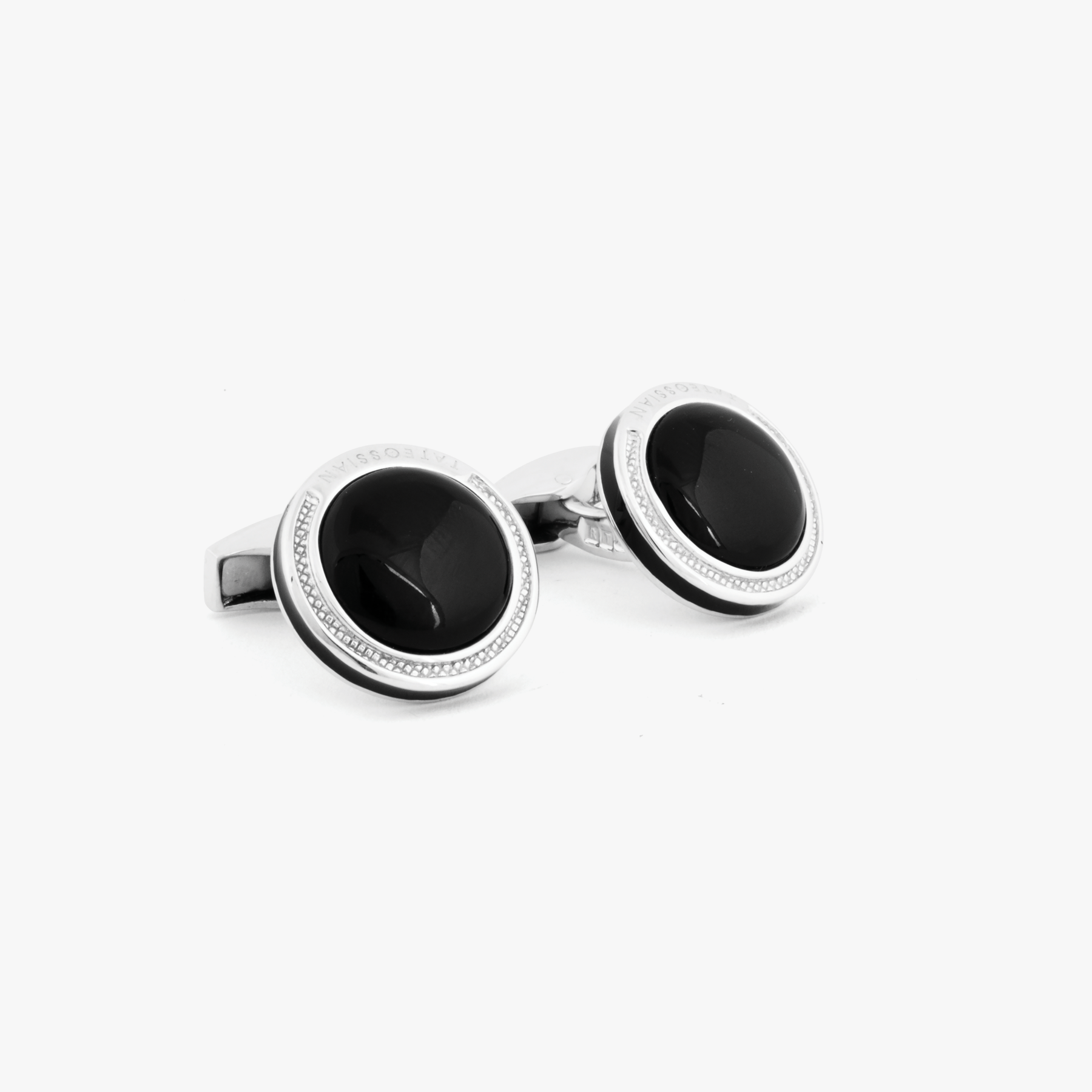 Hot Sterling silver and onyx cufflinks