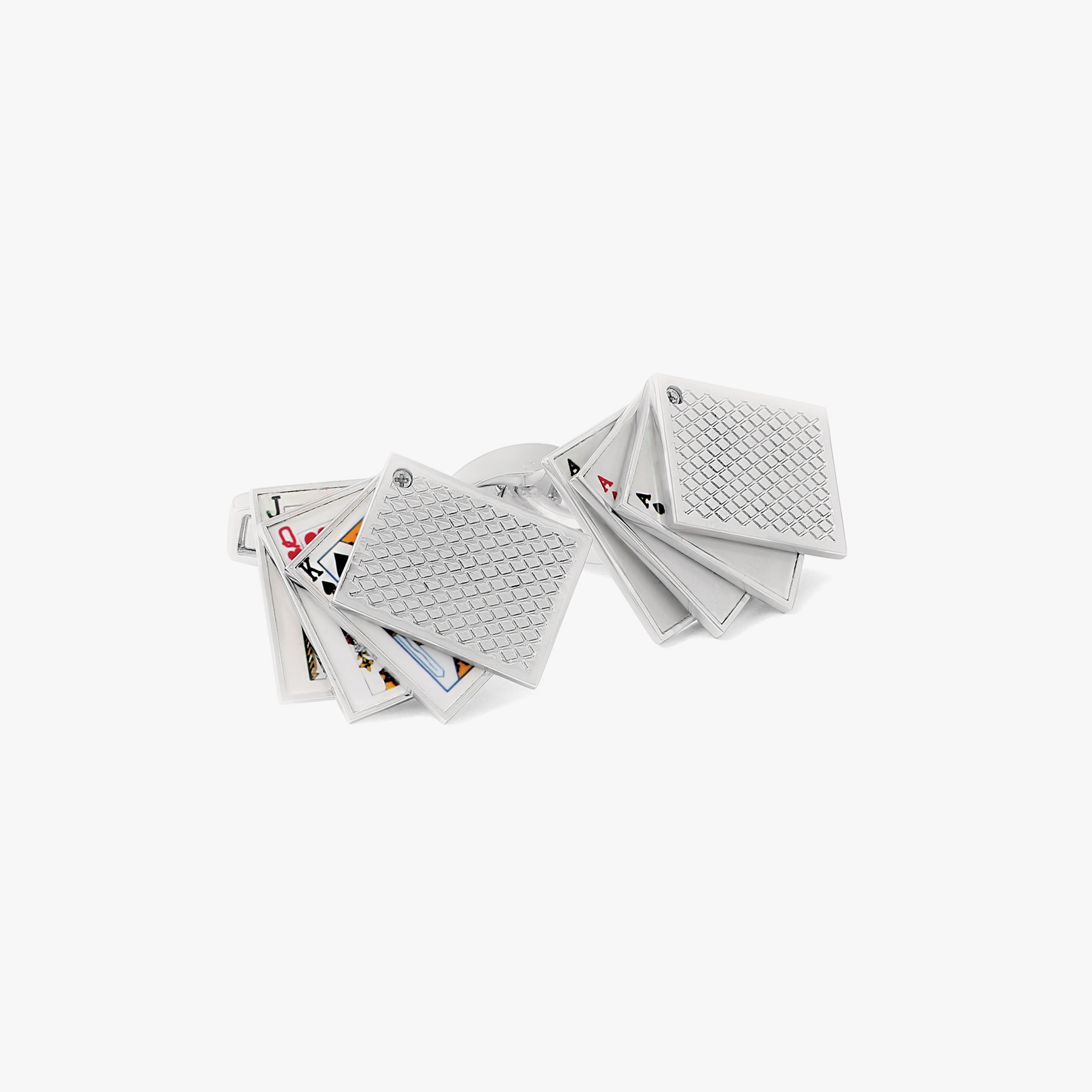 Playing Card Cufflinks in Palladium Plated – Tateossian London Playing Card Cufflinks in Palladium Plated – Tateossian London