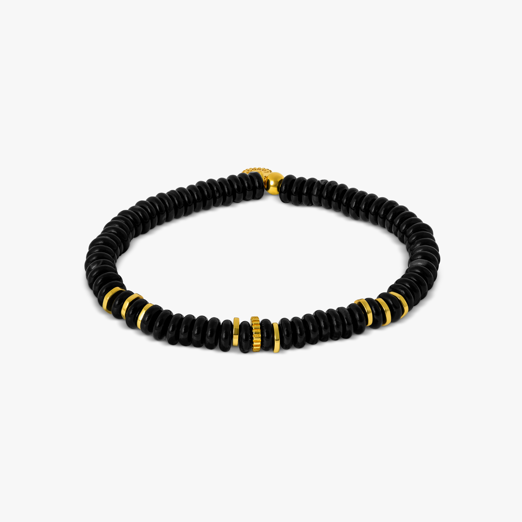 Beliano Bracelet with Ebony Beads & 24K Gold - Lifestyle 2024 Jewelry - Macrame Bracelet - Lifestyle Bracelet - Wooden Bracelet