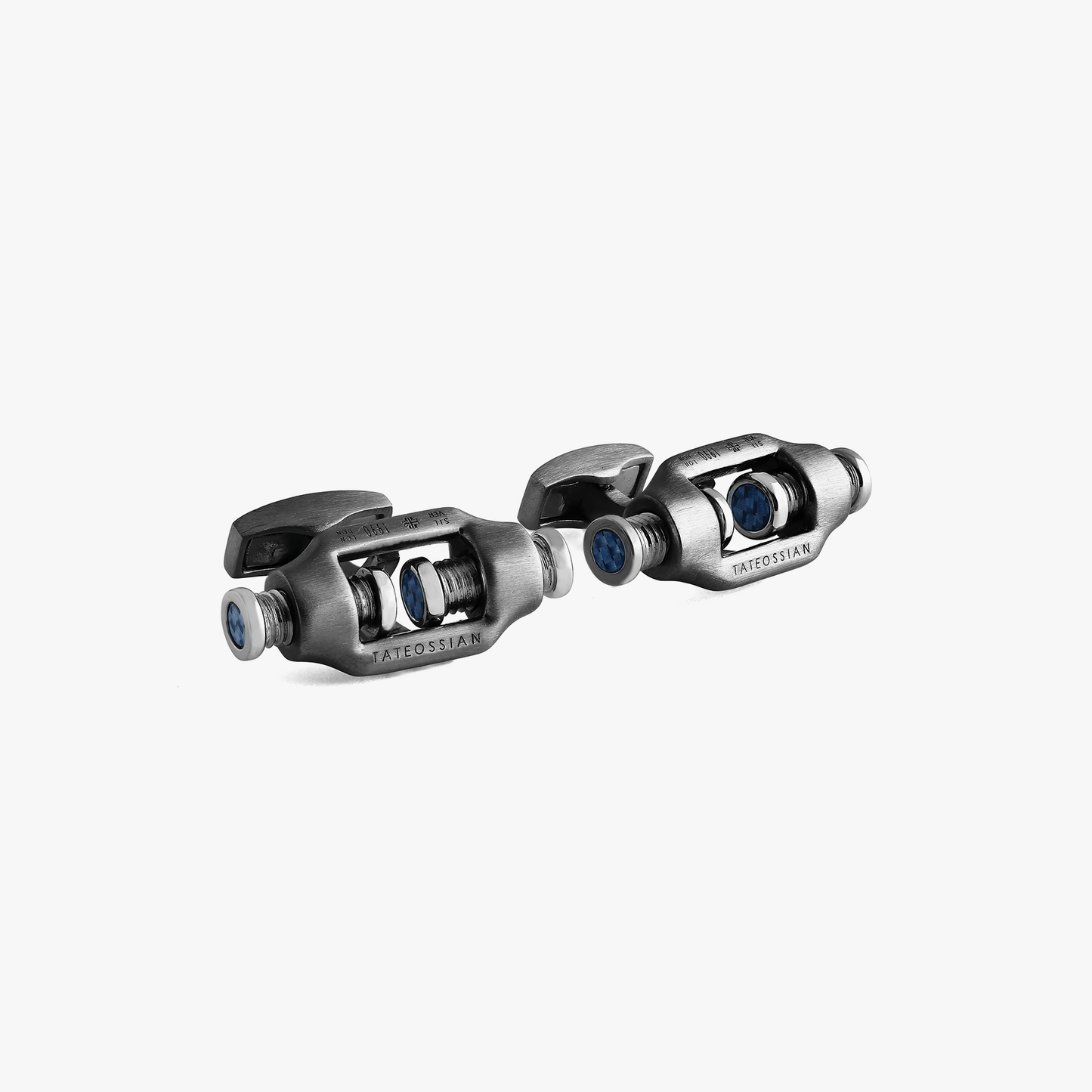Double Bolt Silver Cufflinks