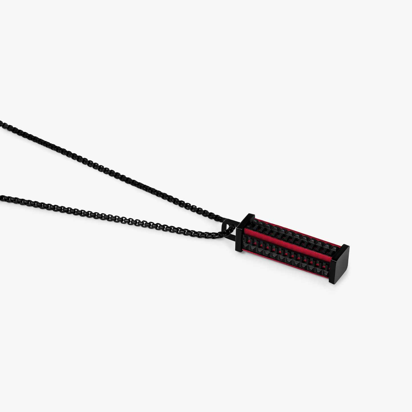 Jagged Elements Necklace In Black IP Stainless Steel