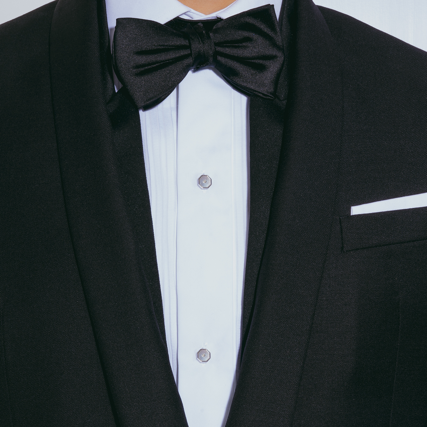 London Eye Cufflinks And Studs Set in Rhodium Plated Silver with White Diamonds and MOP