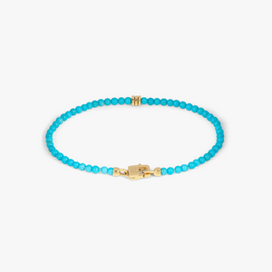 Precious Stone bracelet with turquoise in 18k gold