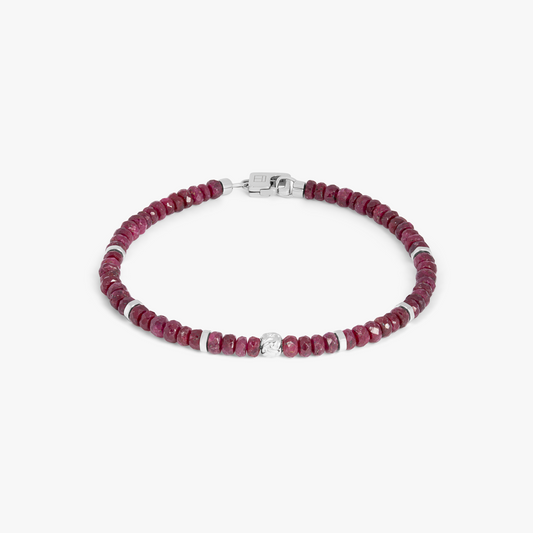 Nodo Beaded Bracelet With Ruby