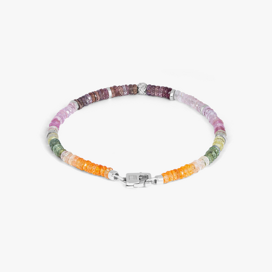 Nodo Beaded Bracelet In Multicolour Sapphire