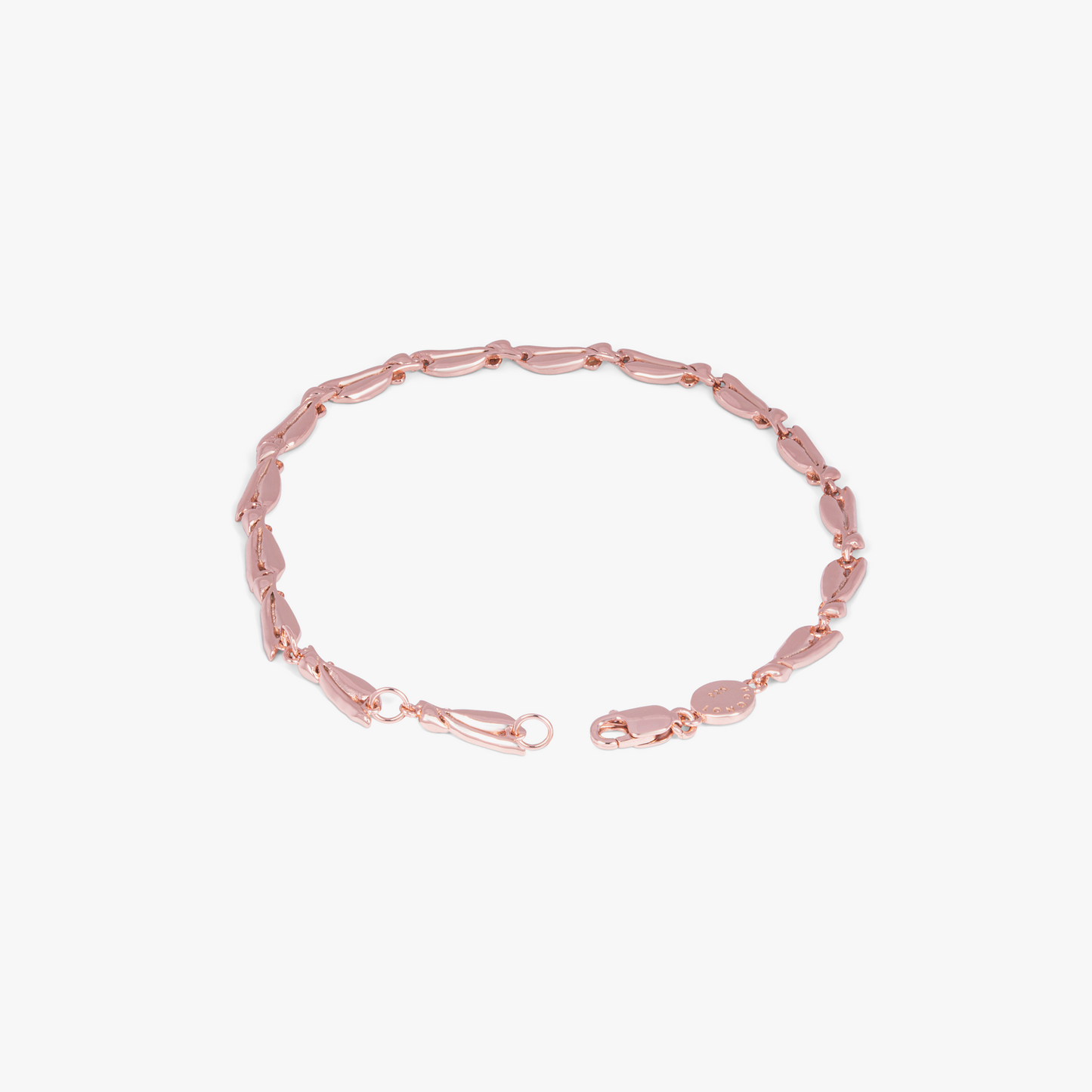 Wild Flower bracelet in 14k rose gold plated silver