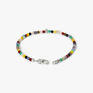 Nodo Semi-Precious Bracelet With Multicolour Beads