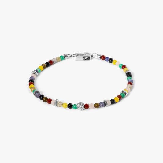 Nodo Semi-Precious Bracelet With Multicolour Beads