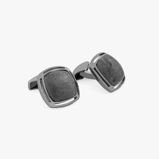 Specular Hematite cufflinks in Sterling Silver (Limited Edition)