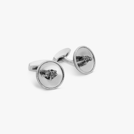 Rhodium Plated Sterling Silver Shooting Star Cufflinks (Limited Edition)