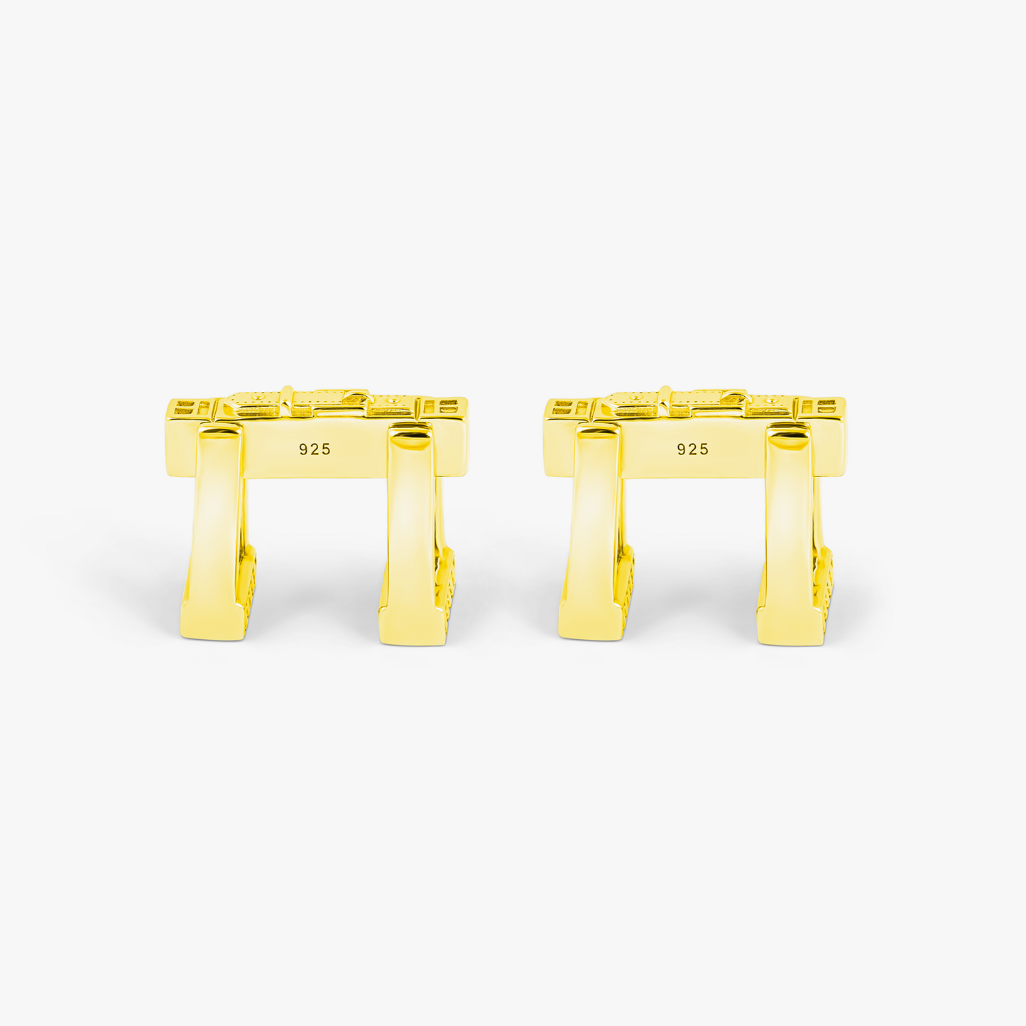 Ascot Cufflinks in Gold-Plated Sterling Silver