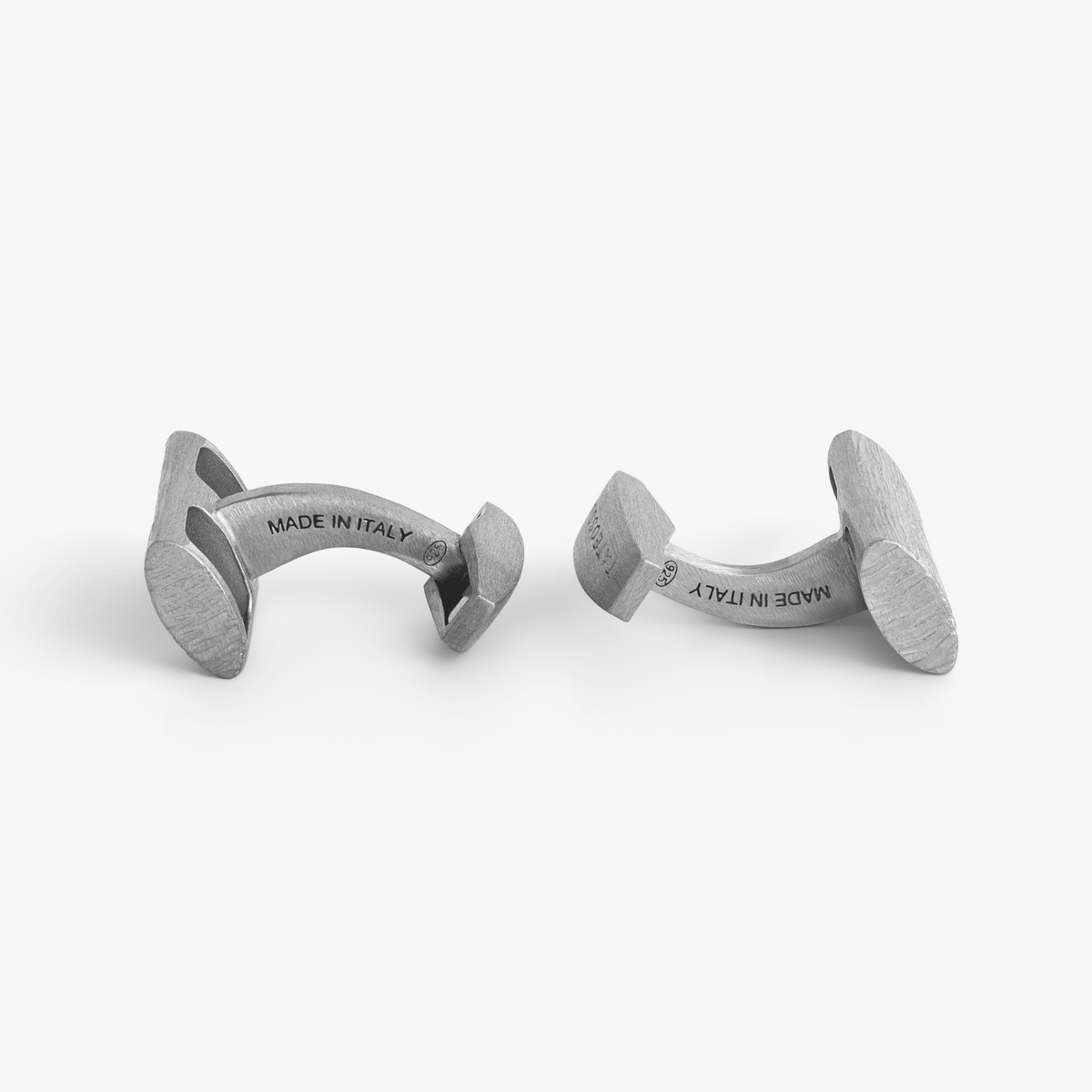 Graffiato Sterling Silver Cufflinks