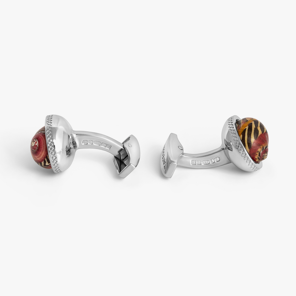 Neritina Shell Sterling Silver Cufflinks | Limited Edition