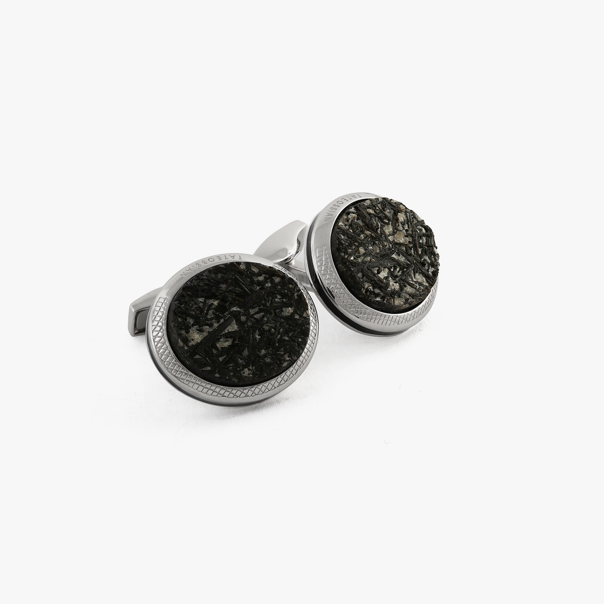 Oval Black Tourmaline & Albite Cufflinks - Limited Edition