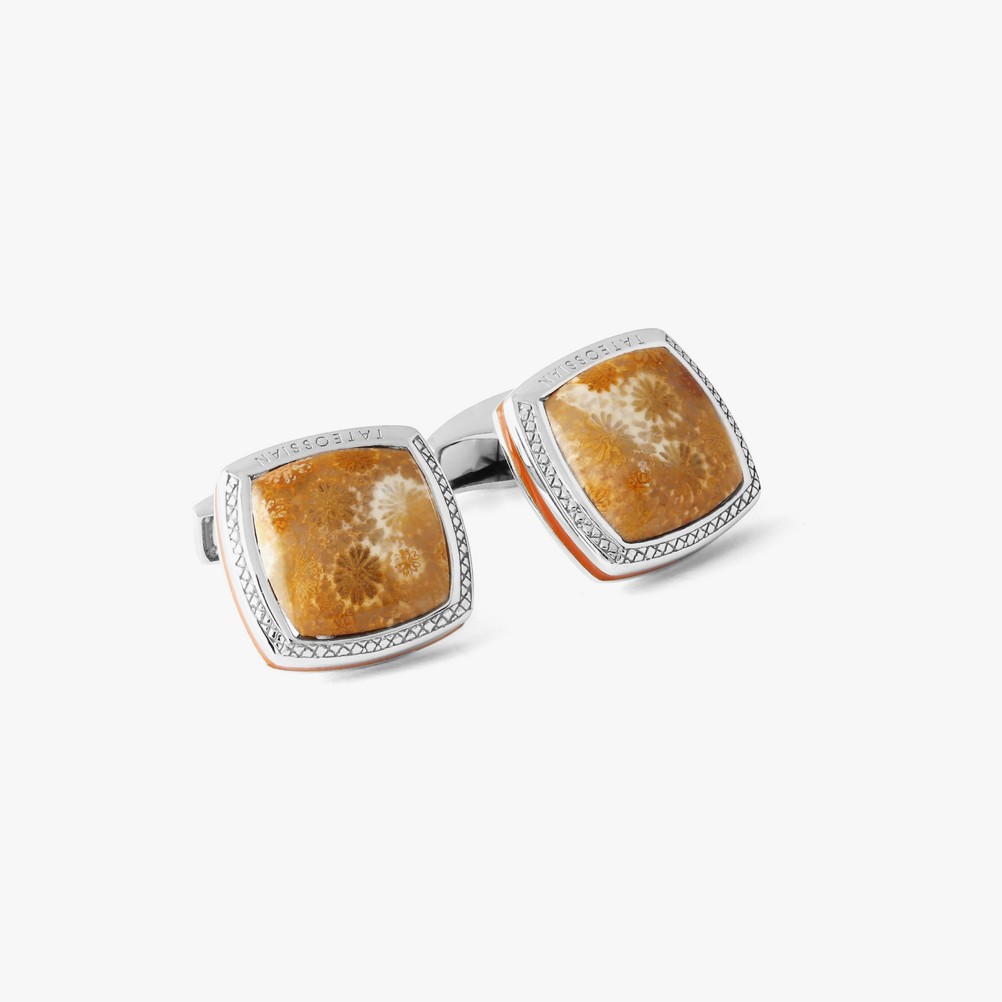 Fossil Star Coral Sterling Silver Cufflinks (Limited Edition)