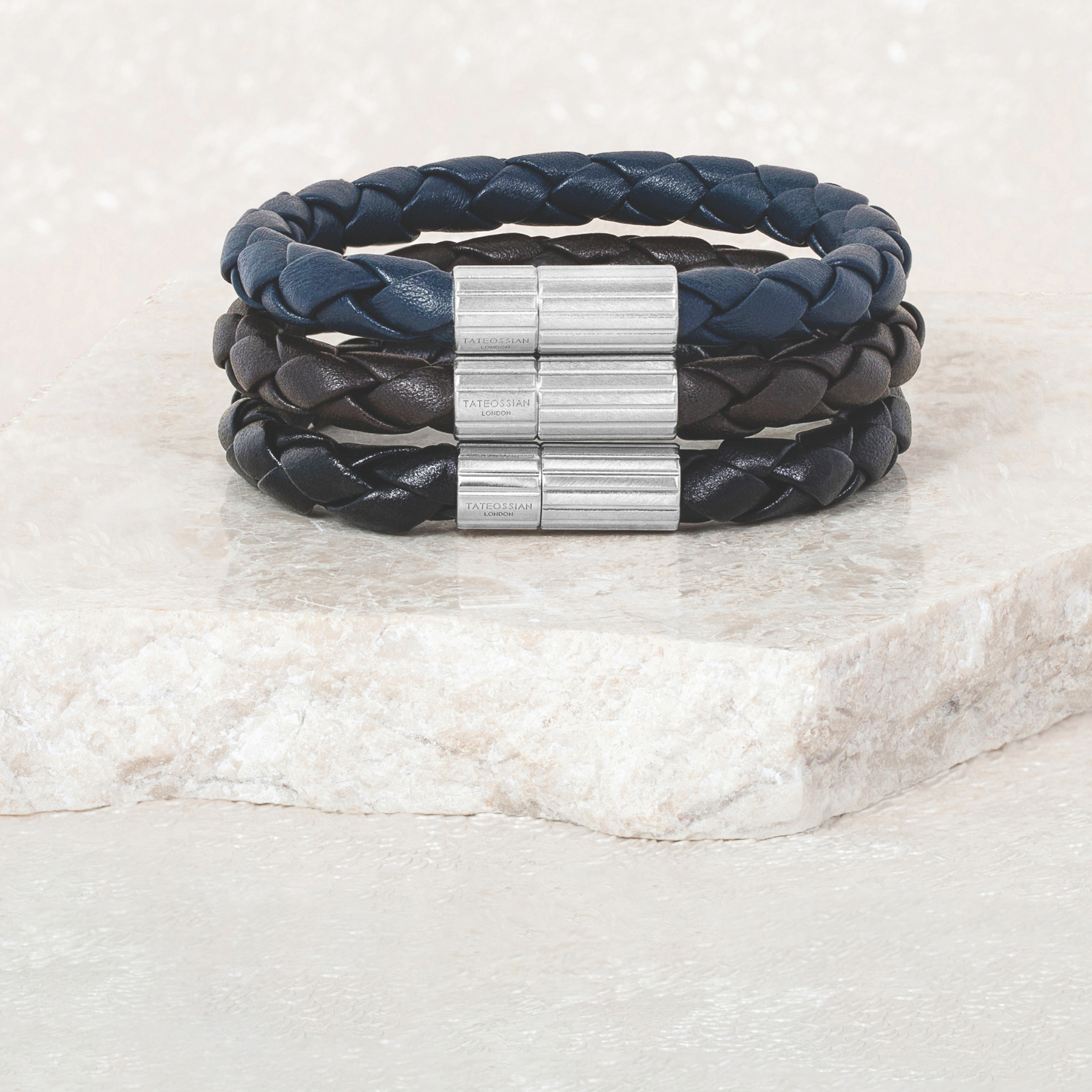 mens leather bracelets tateossian