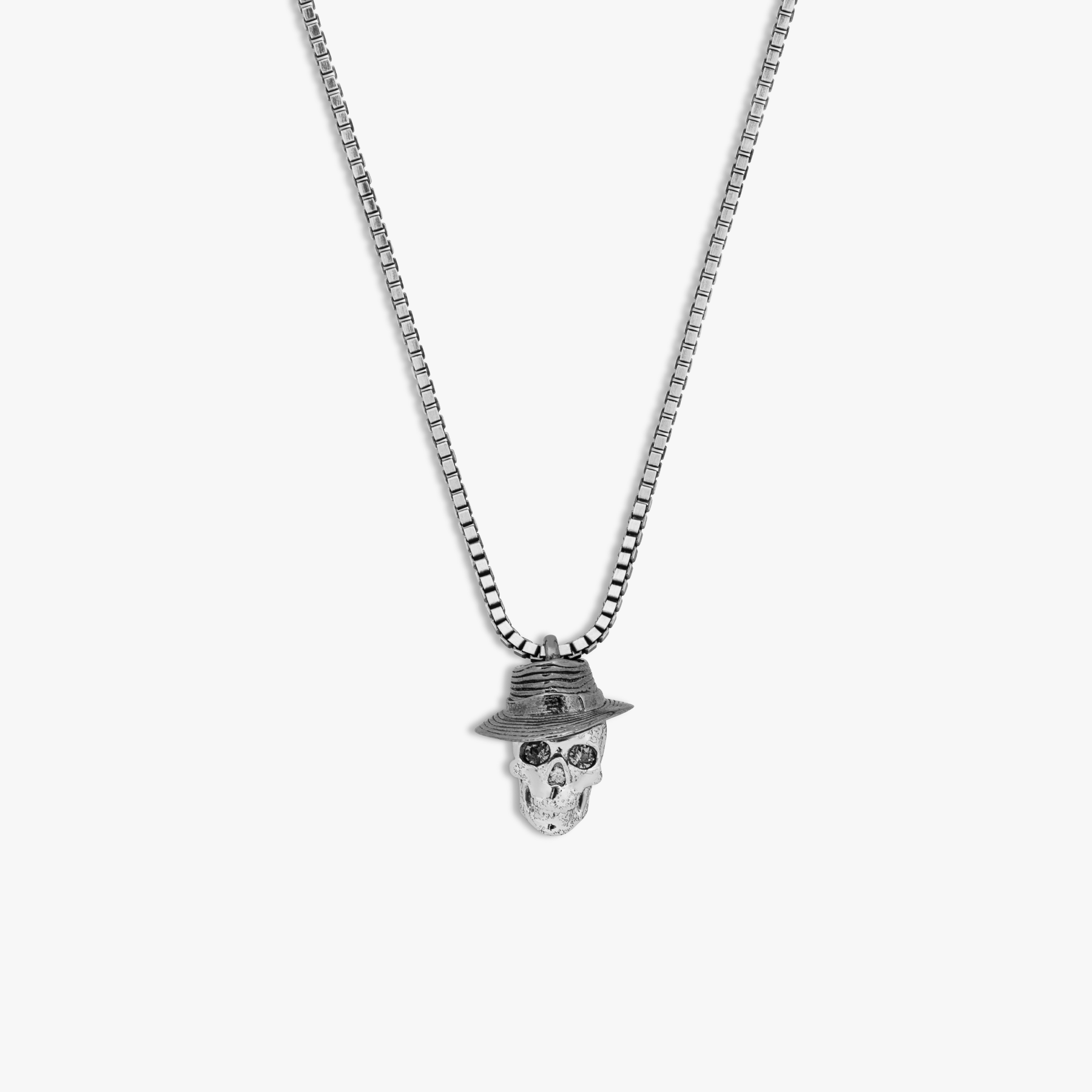 Gangster Skull necklace in stainless steel