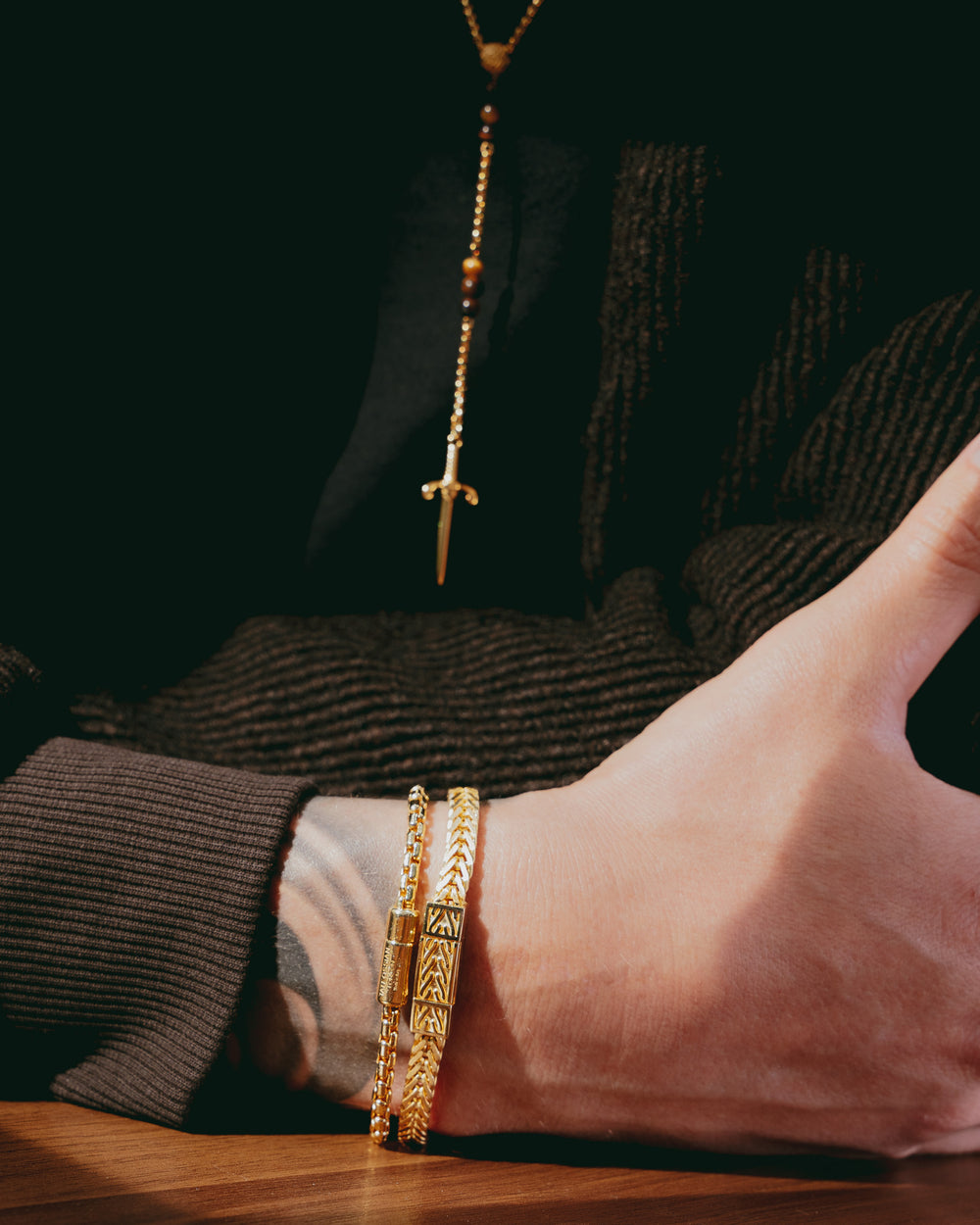 Herringbone Click Coda Di Volpe Bracelet