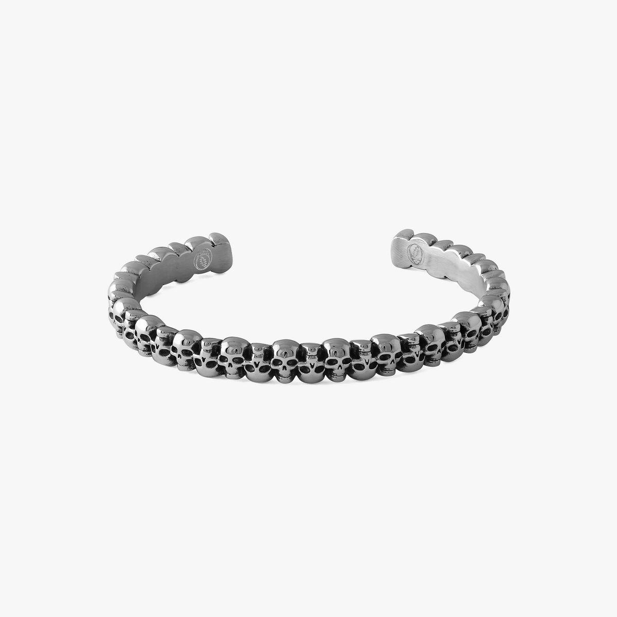 3D Skull Bangle in IP plated stainless steel