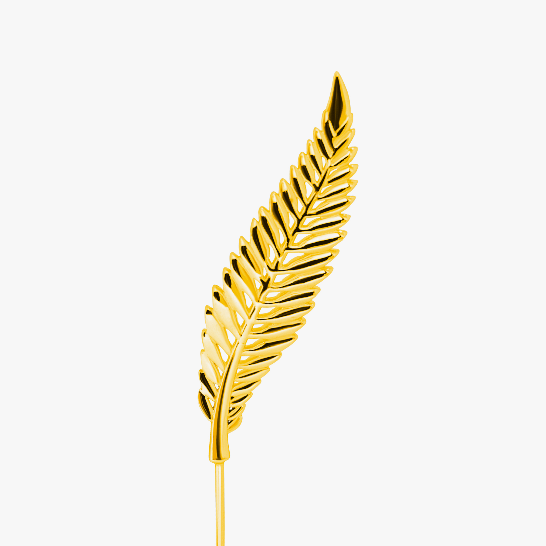 Cinnamon Fern Pin In Yellow Gold