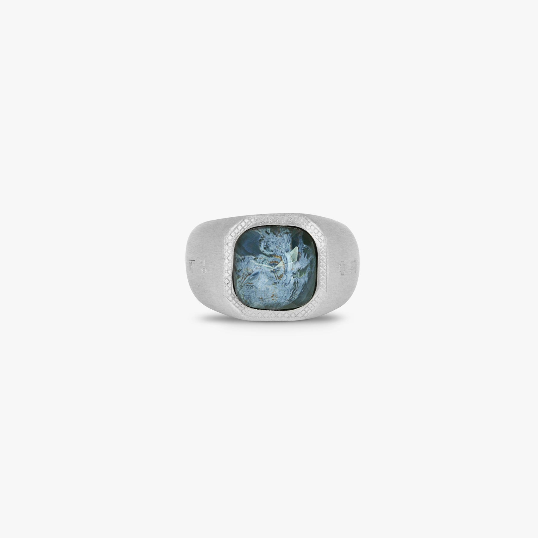Pitersite Signet ring in sterling silver