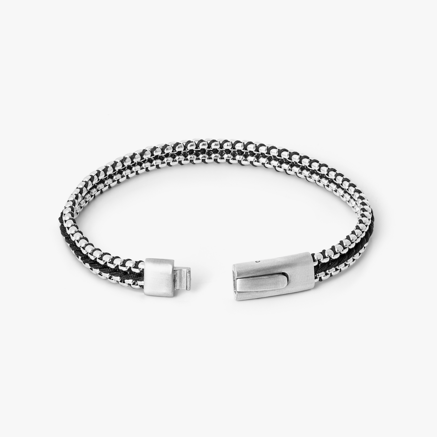 Tris Button Bracelet In Black