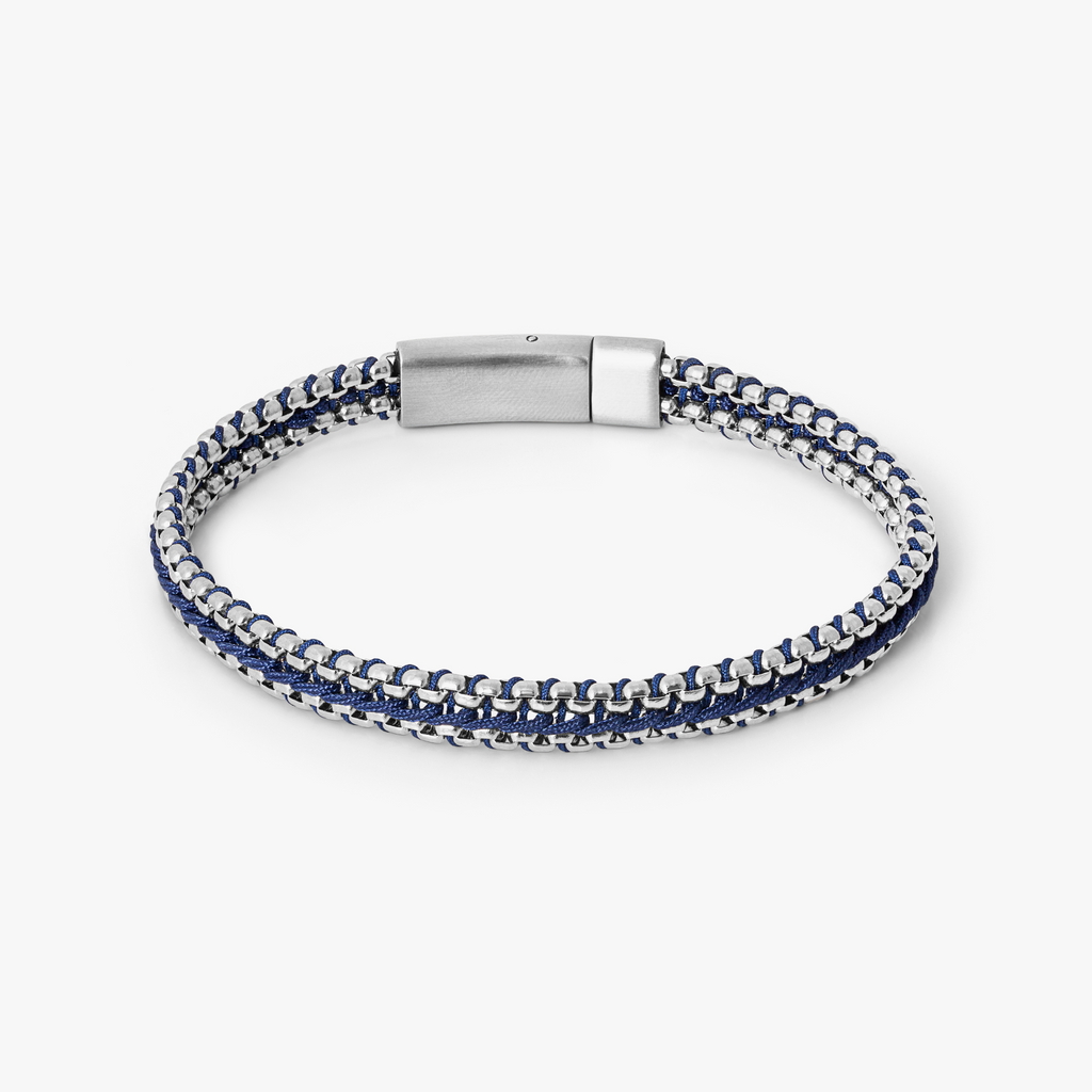 Tris Button Bracelet In Blue