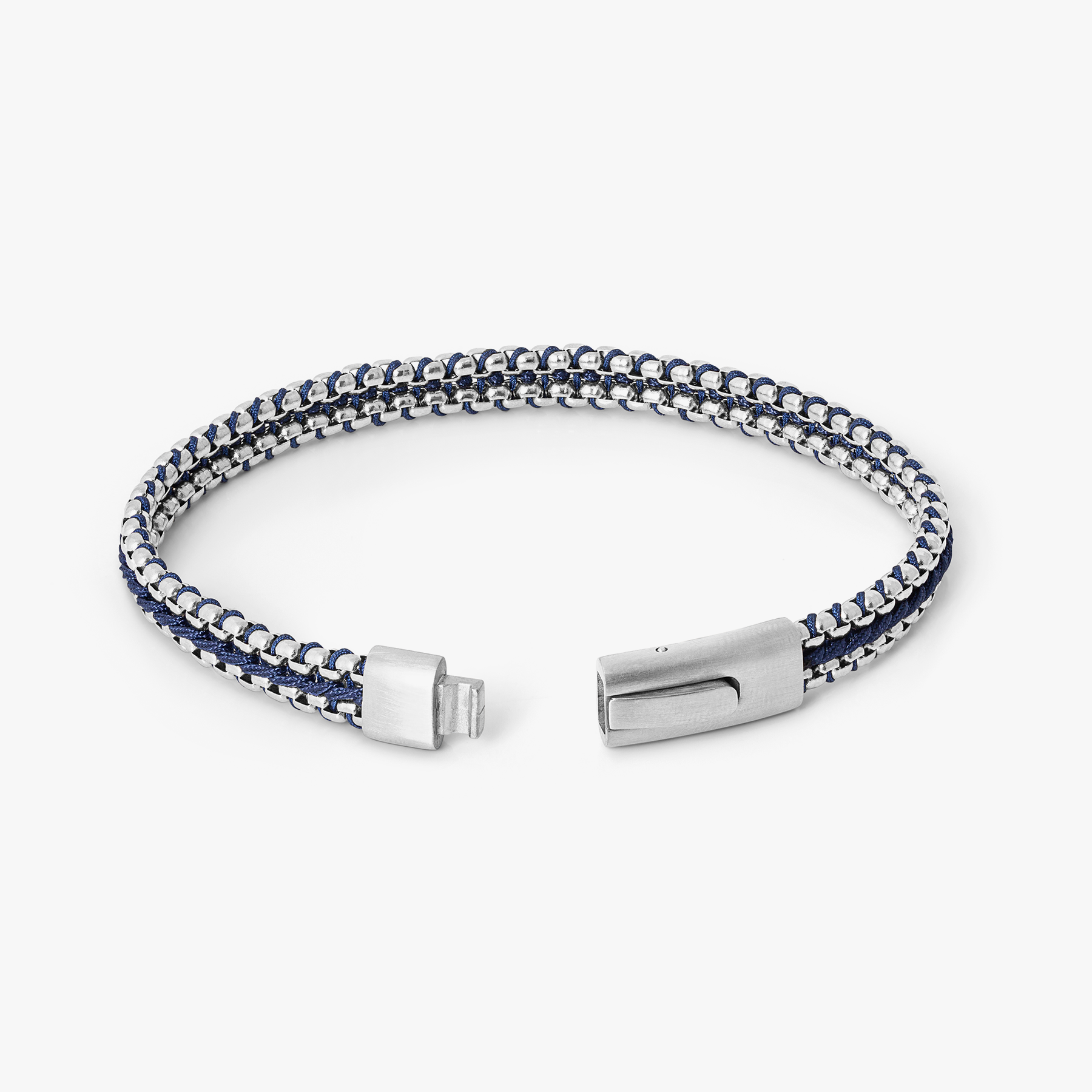 Tris Button Bracelet In Blue