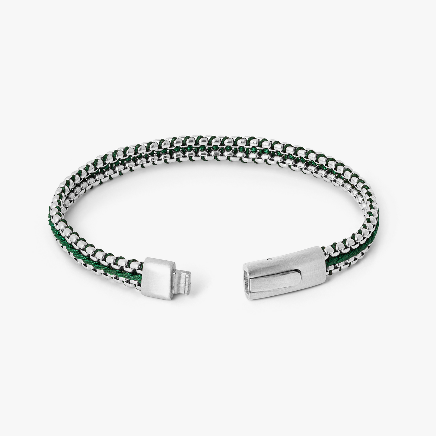 Tris Button Bracelet In Green