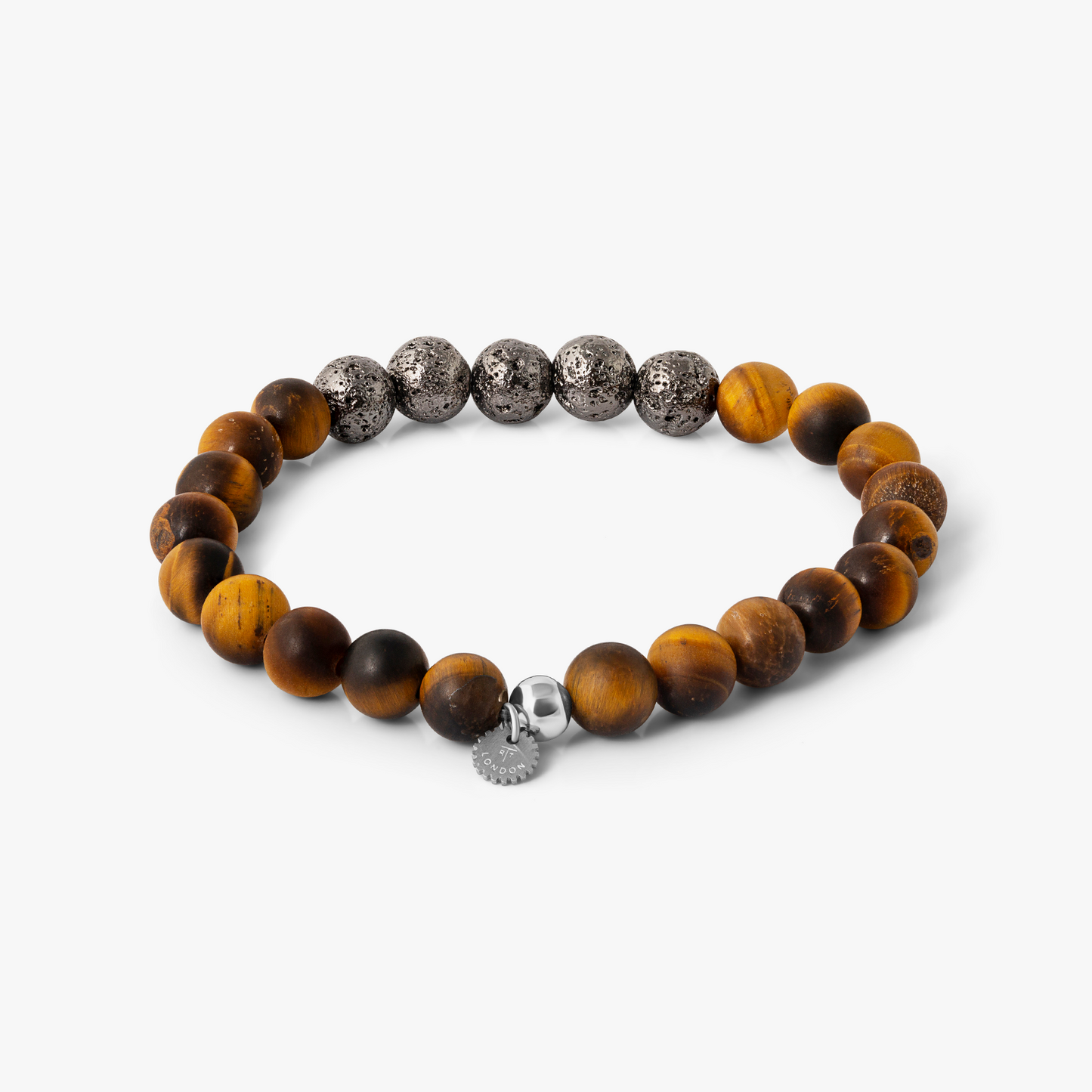 Vesuvius Bracelet in IP Plated Stainless Steel With Tiger Eye