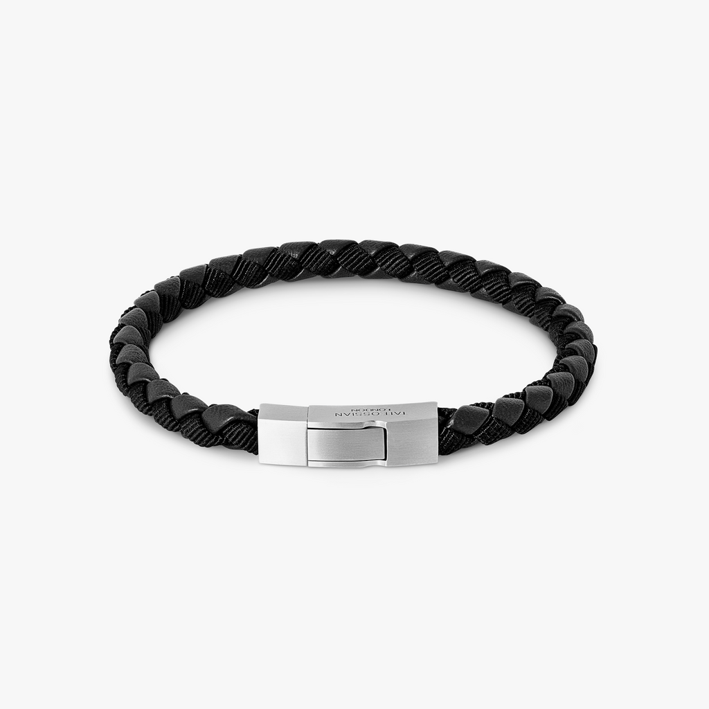Square Chelsea Click Bracelet in Black