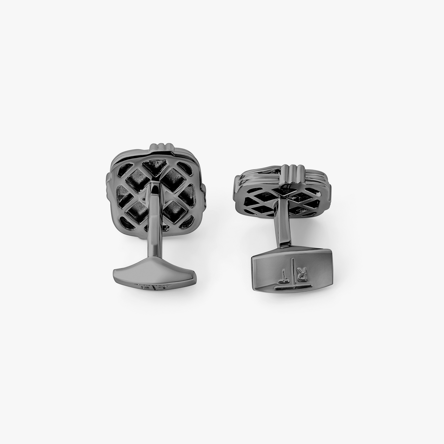 Quad Knot Cufflinks With Gunmetal Plating