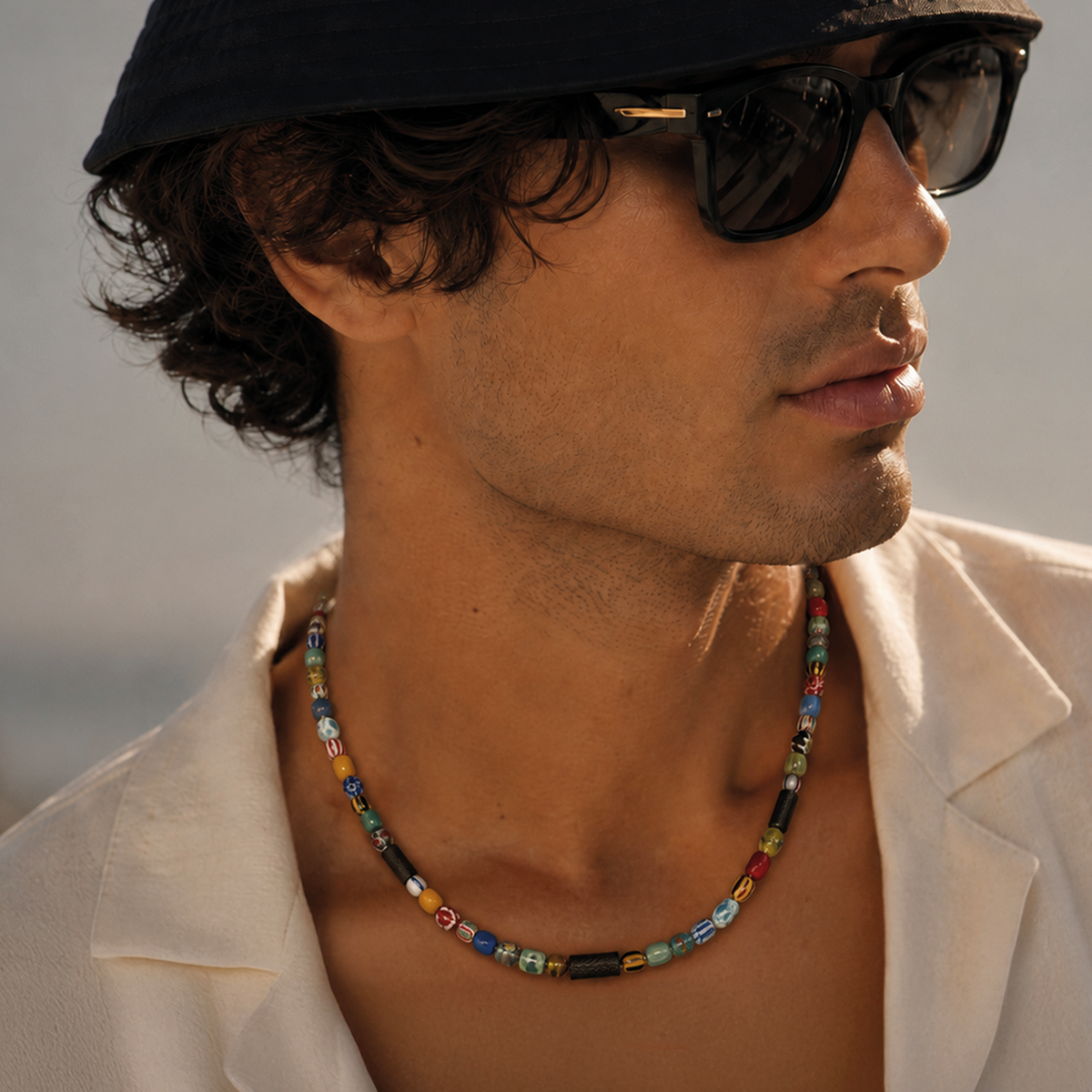 Tutti Frutti Necklace with Multicolour Glass Beads