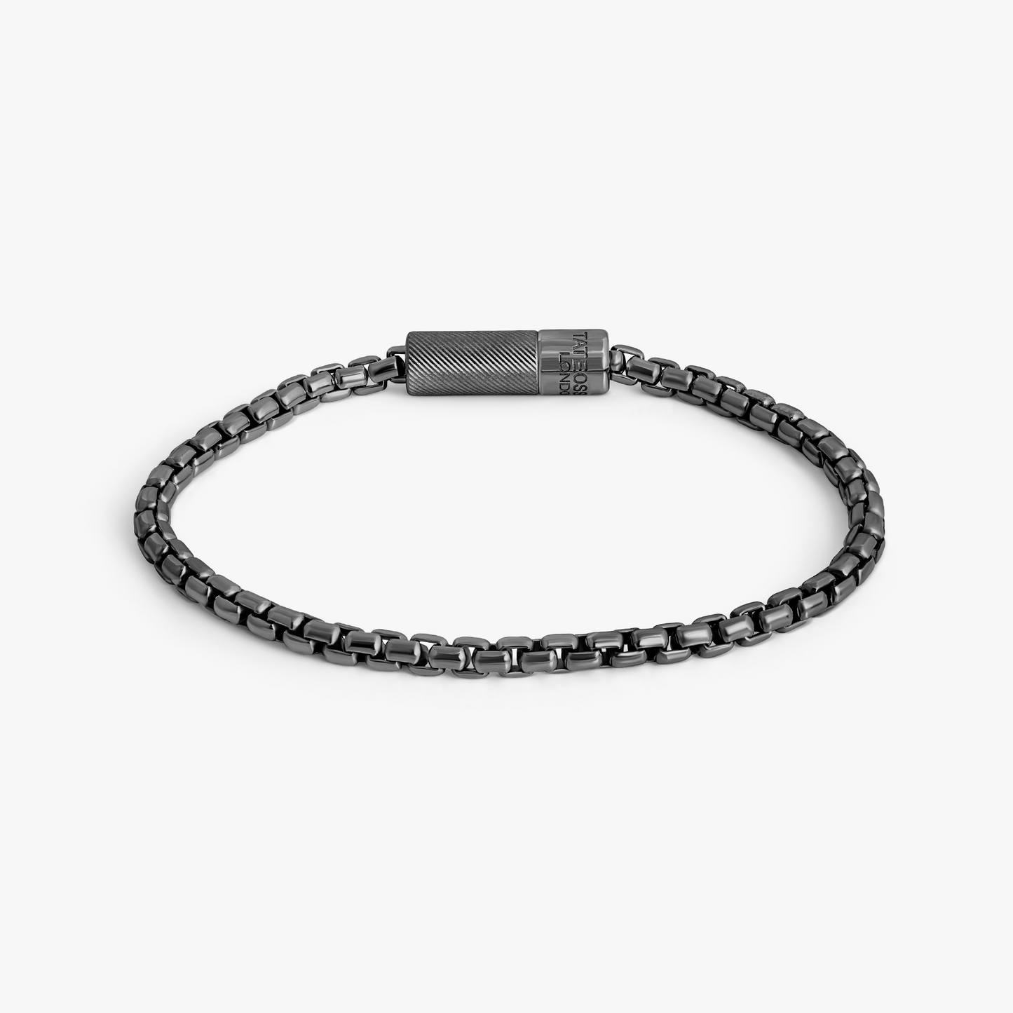 Pop Box Bracelet In Black Rhodium Plated Sterling Silver