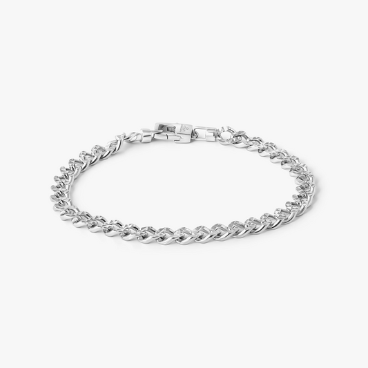 Martellato Chain Bracelet In Sterling Silver