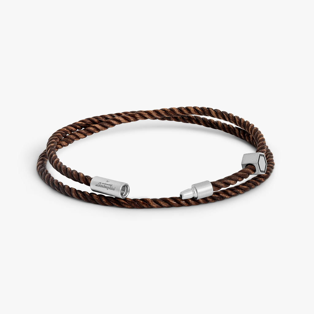 Automobili Lamborghini Hex Mini Pop Pelle In Brown