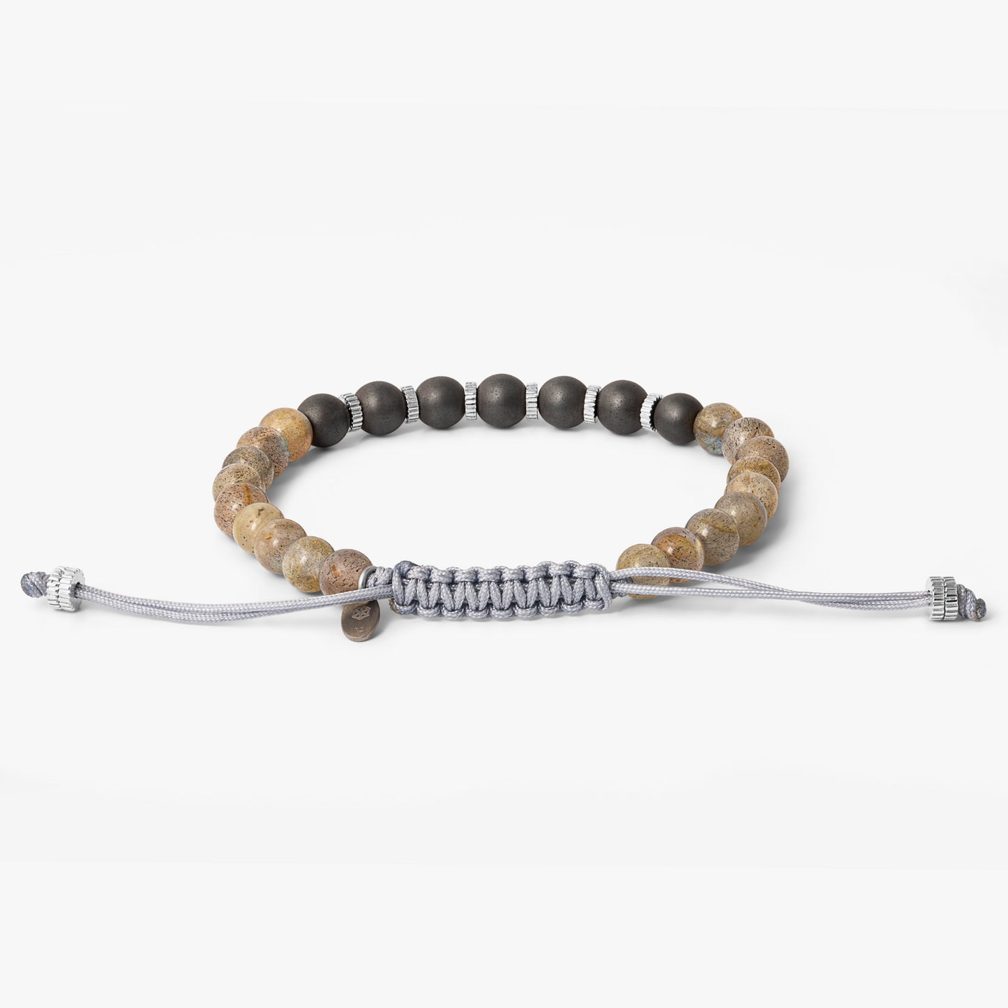 Macrame Titanium Bracelet With labradorite