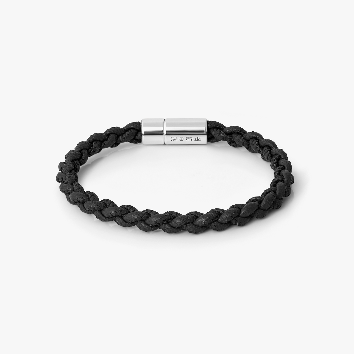 Big Pop Marine Pelle Bracelet In Black Leather