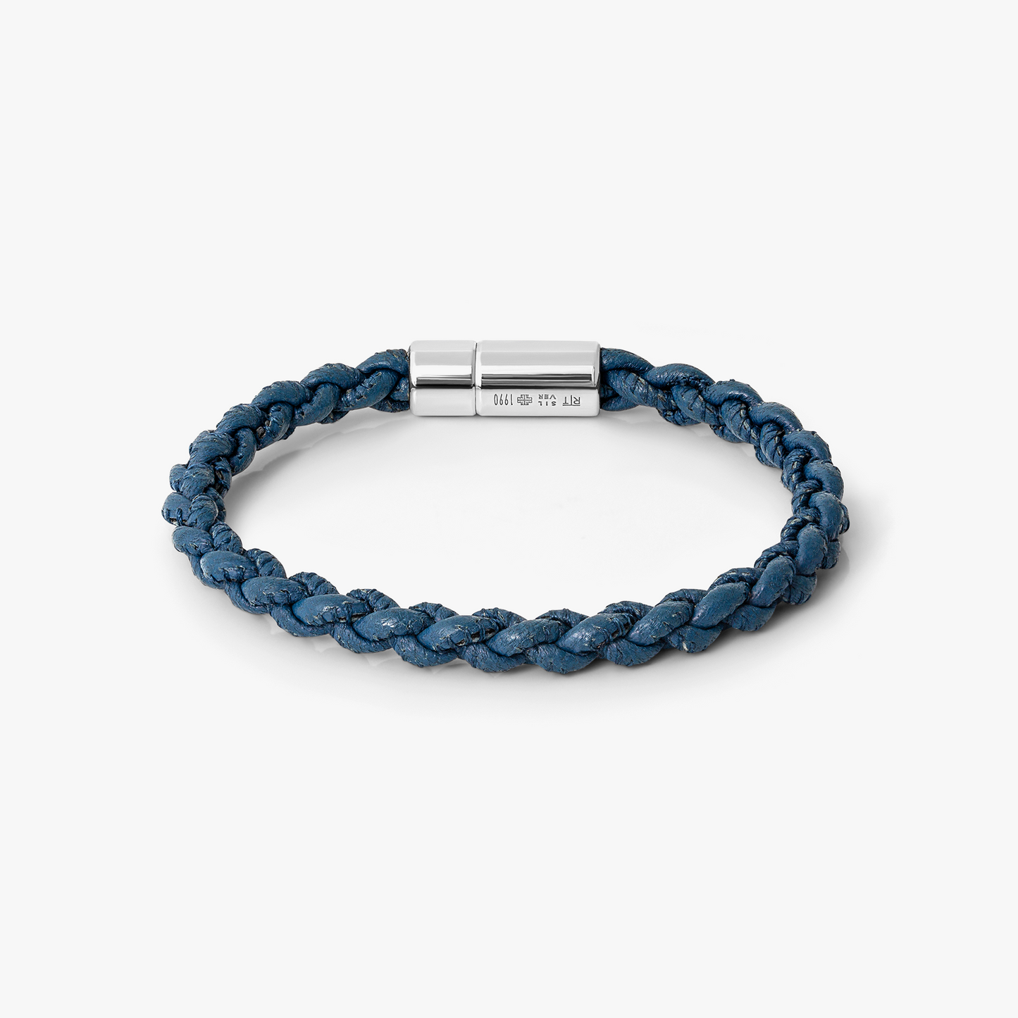 Big Pop Marine Pelle Bracelet In Blue Leather