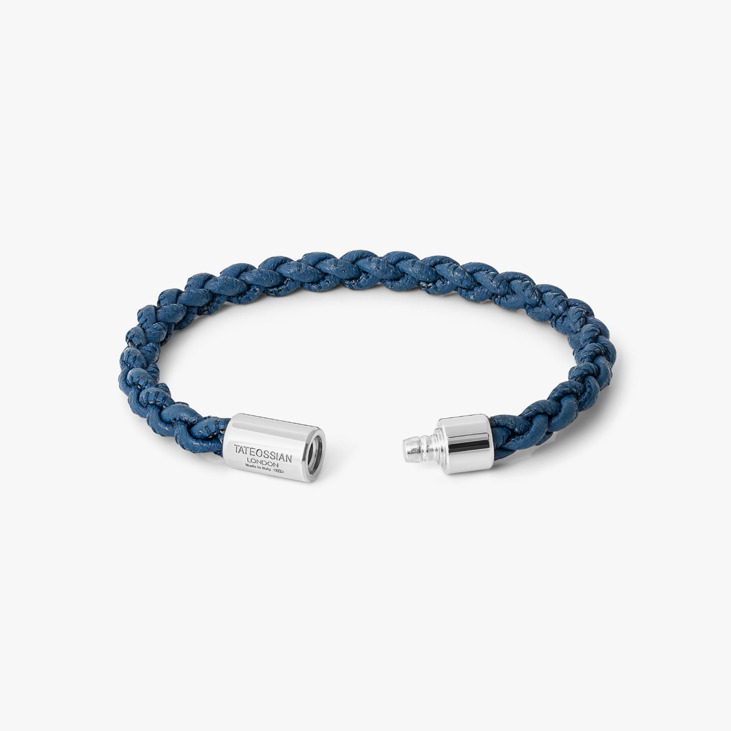 Big Pop Marine Pelle Bracelet In Blue Leather