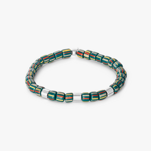 Mini Rigato Java Beaded Bracelet in Green