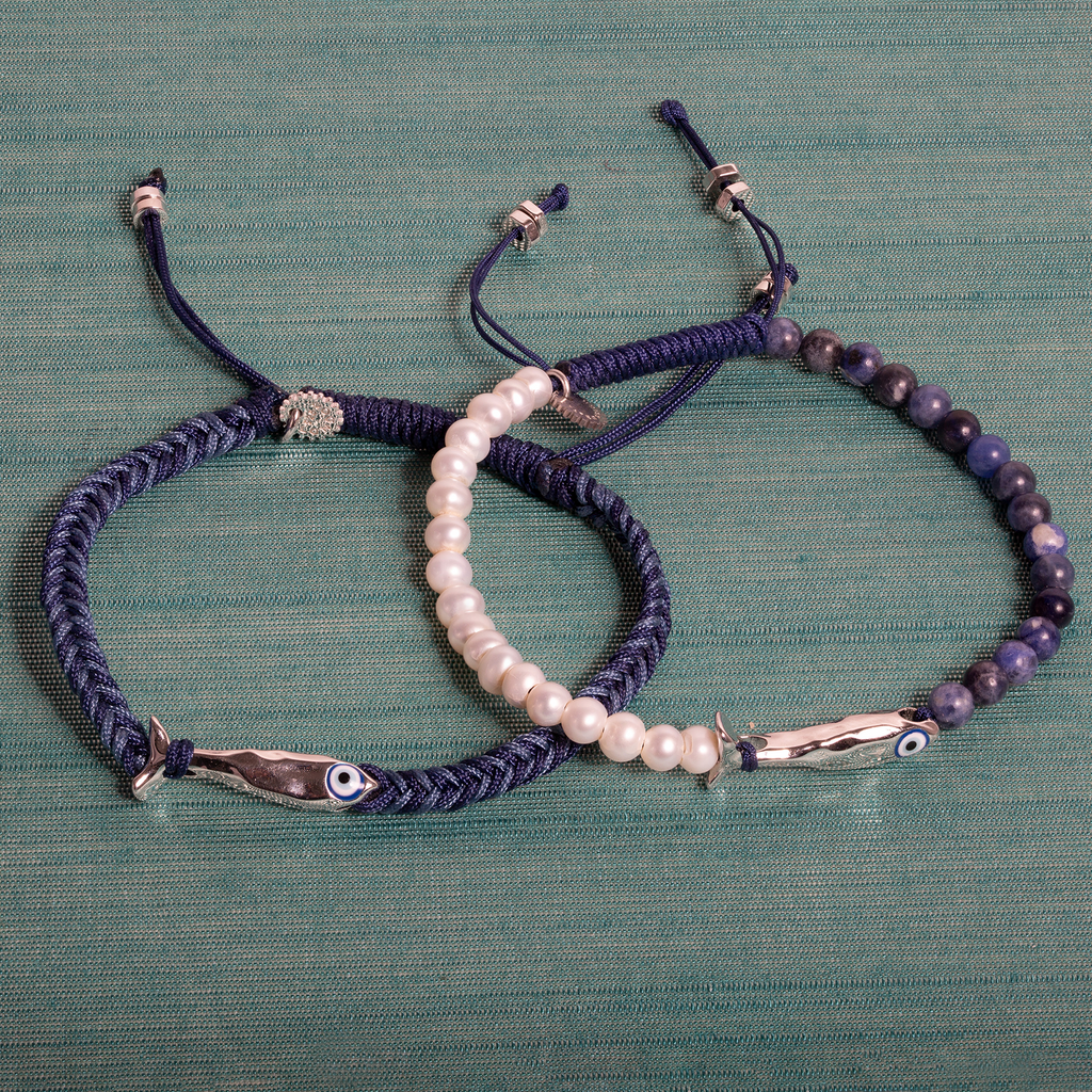 Tateossian Feng Shui Fish Macrame Bracelet