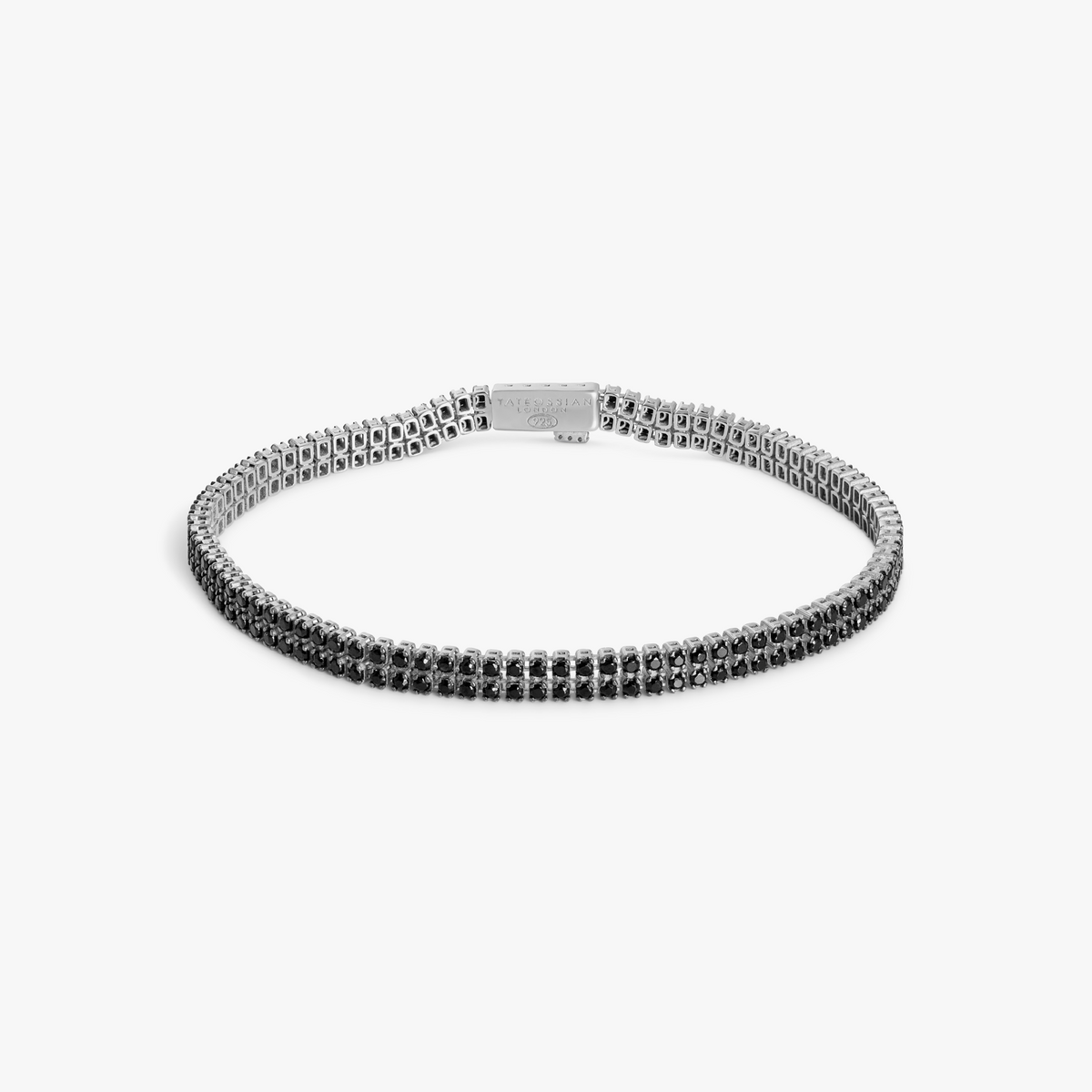 Mini Giza Vegas Bracelet in Black Rhodium with Black CZ