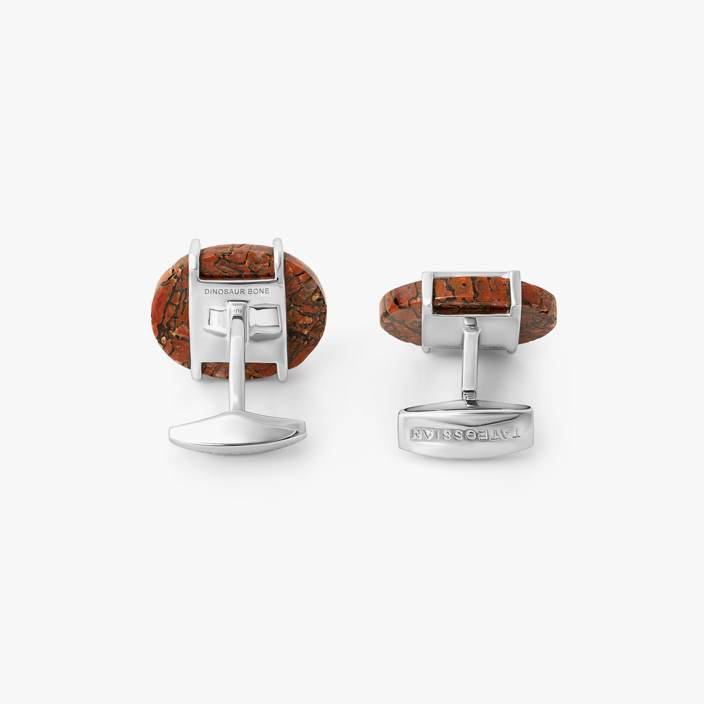 Red Dinosoar Bone Cufflinks
