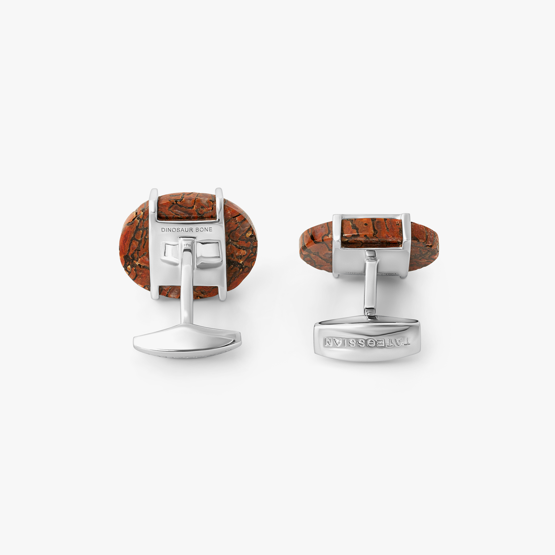 Red Dinosoar Bone Cufflinks
