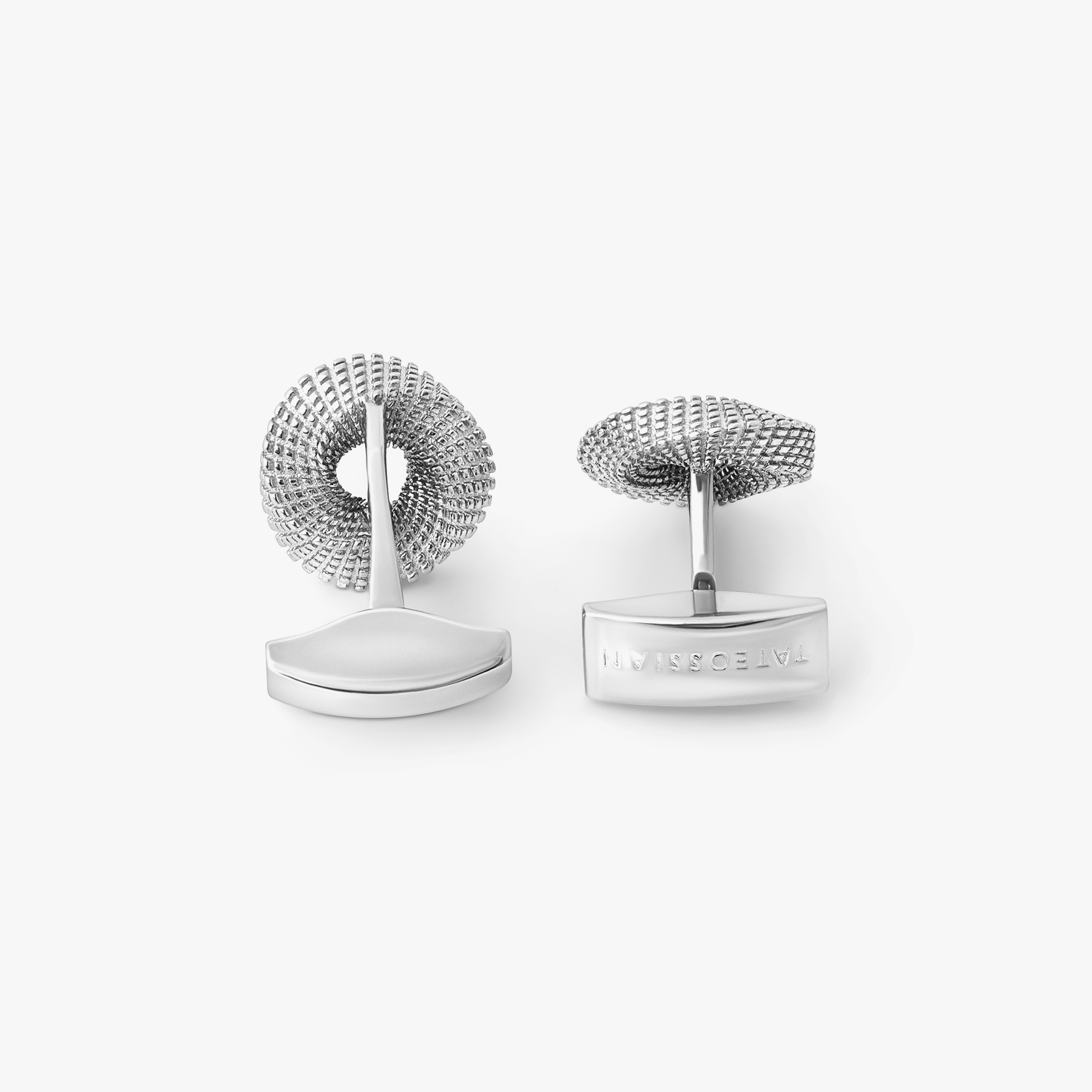 Mobius Knot Cufflinks In Sterling Silver