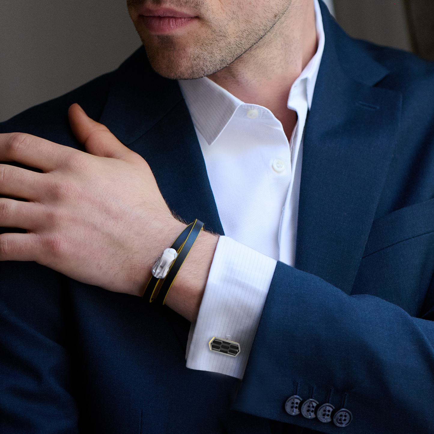 Automobili Lamborghini Hex Rettangolo Cufflinks